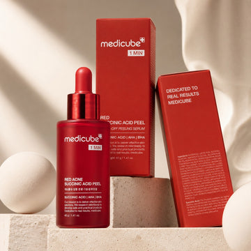 MEDICUBE Red Acne Succinic Acid Peel – Targeted Clarity, Weekly Renewal
