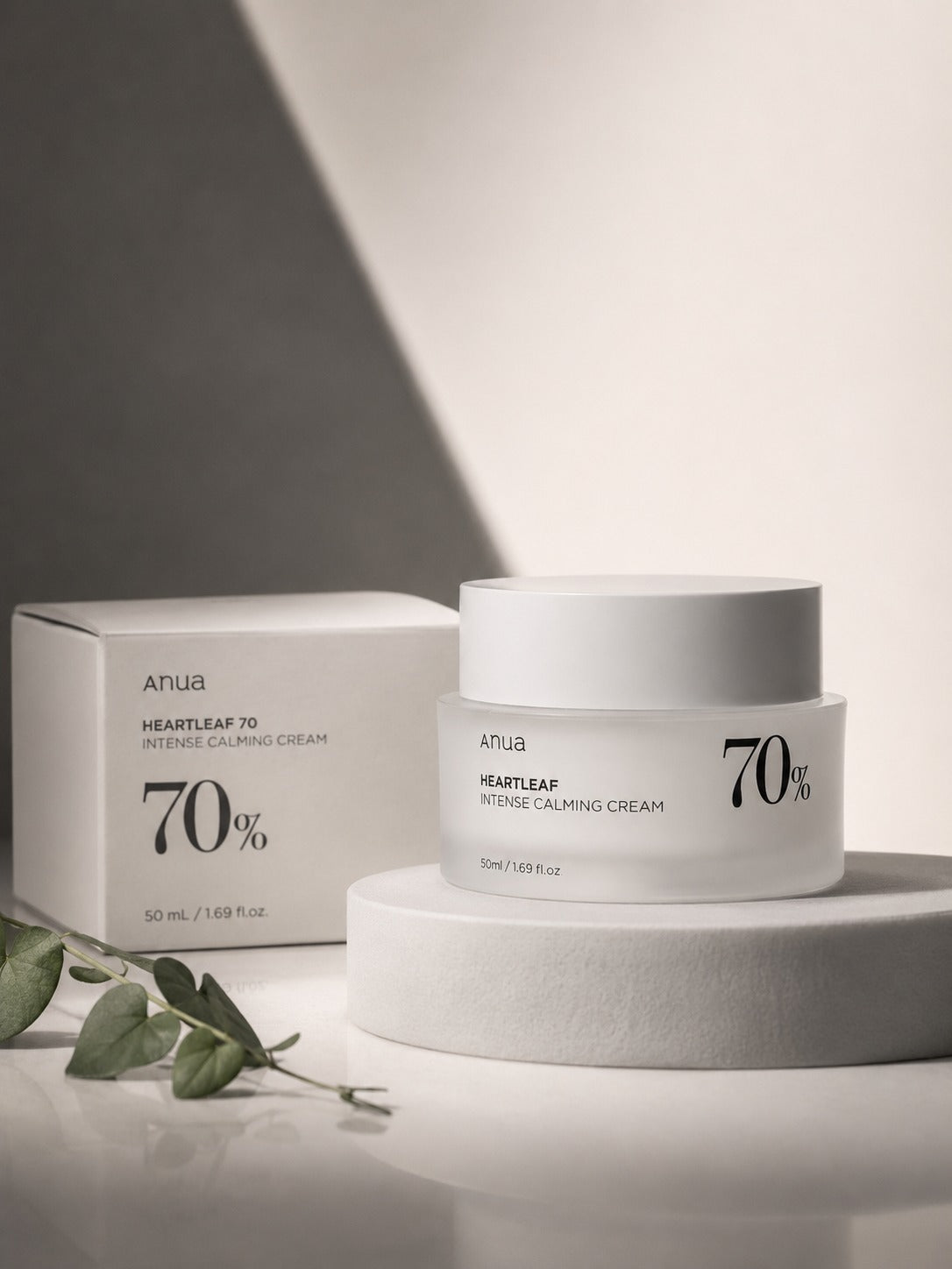 Anua 70% Extract Heartleaf intense Calming Cream.