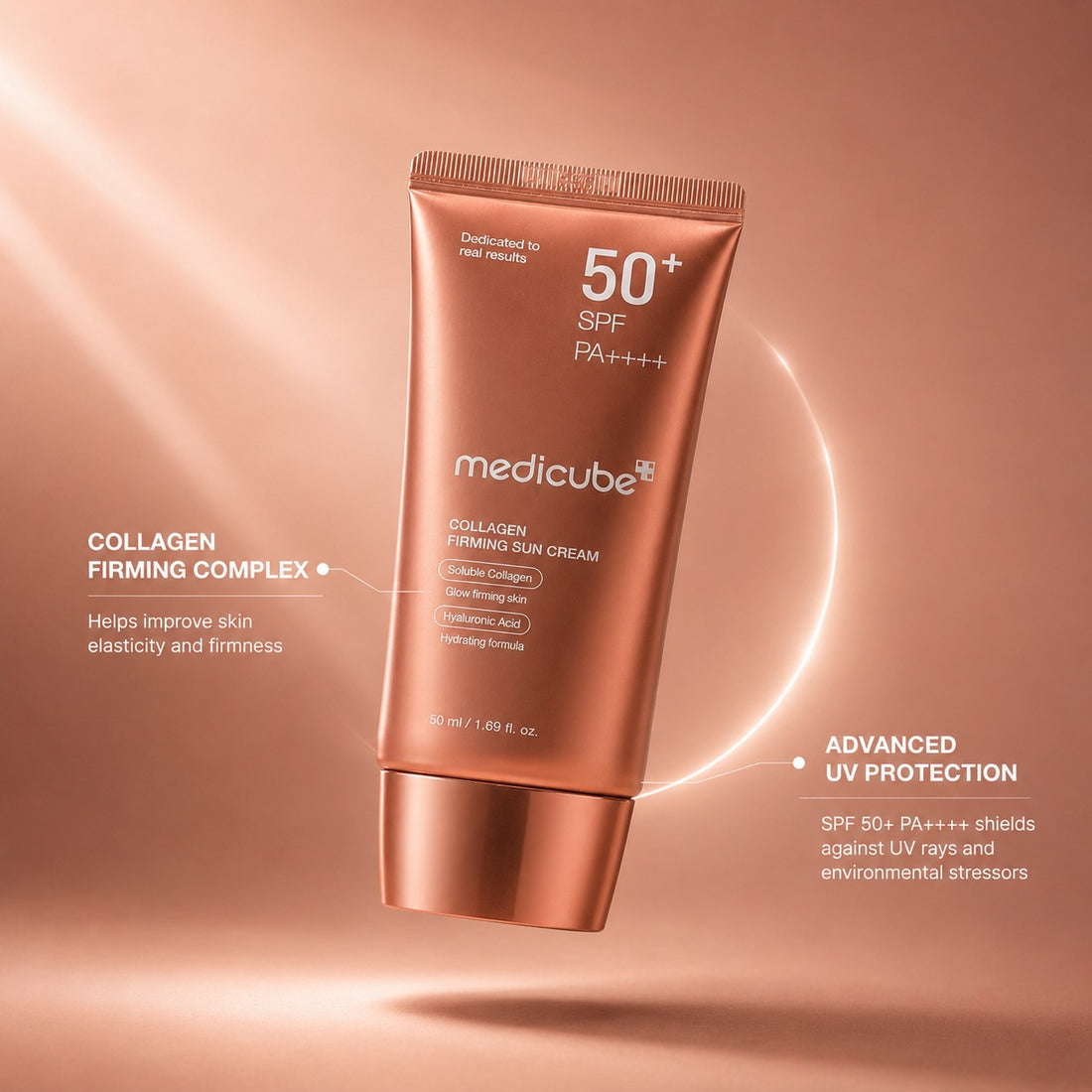 MEDICUBE Collagen Firming Sun Cream SPF 50+ PA++++ — Glow & Protect