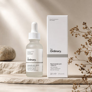 The Ordinary Niacinamide 10% Zinc 1% 30 mL serum.