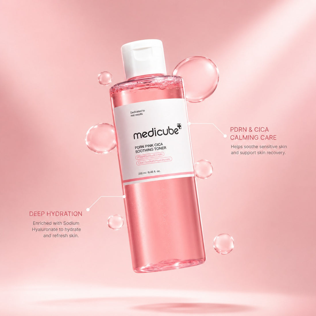 Medicube PDRN pink cica smoothing toner