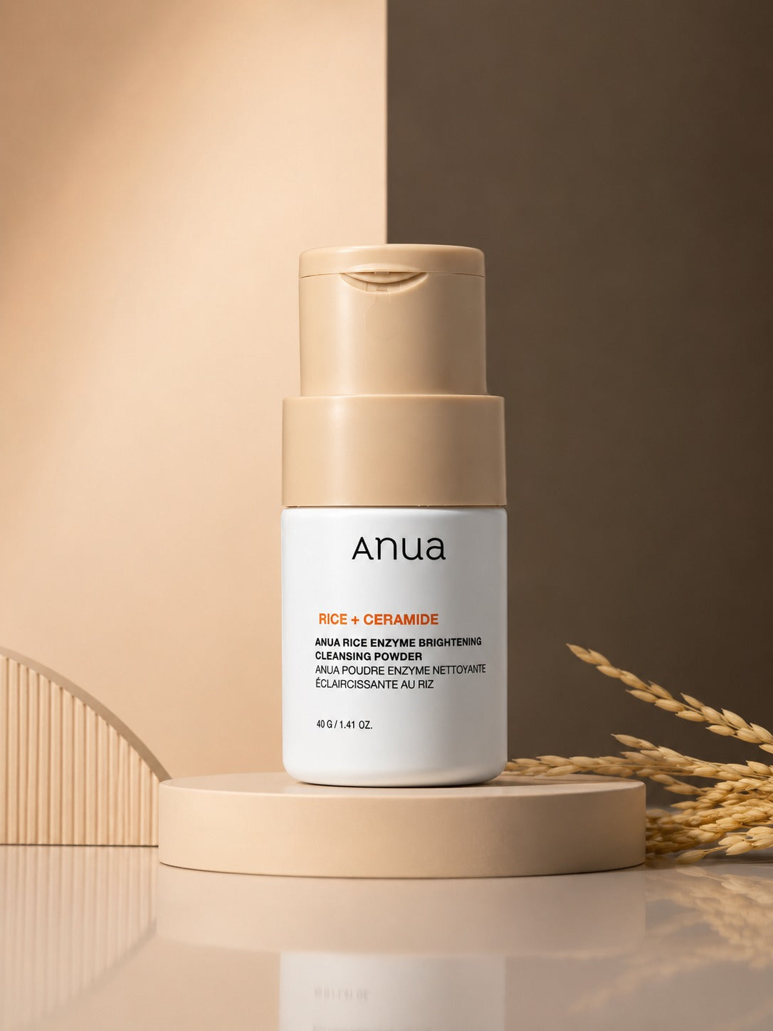 Anua Rice + Ceramide Enzyme Brightening Cleansing Powder – 40 g