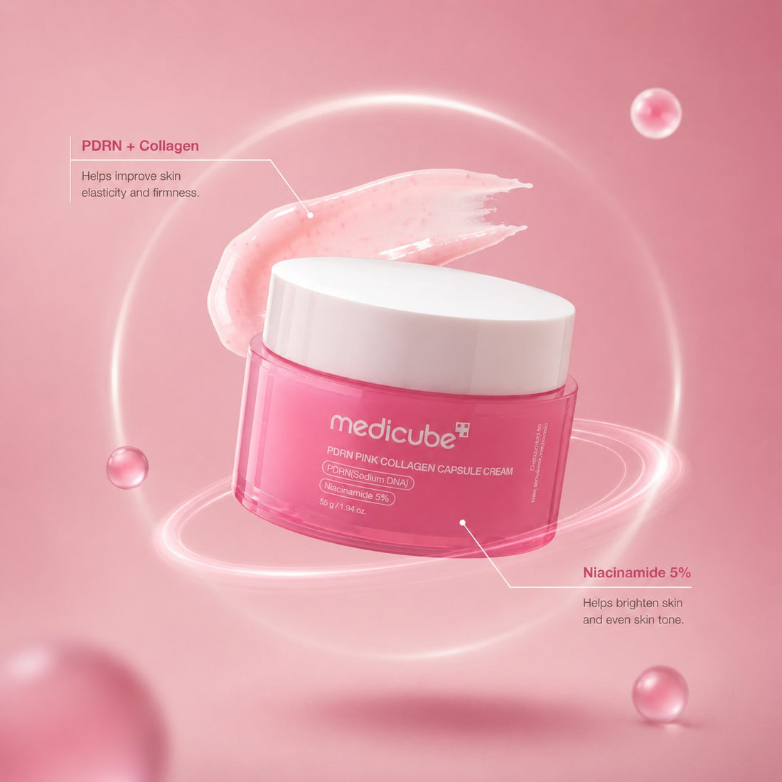 Medicube pdrn pink collagen capsules cream 55g
