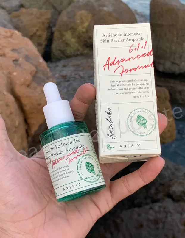 AXIS Y Artichoke Intensive Skin Barrier Ampoule 30ml Korean soothing hydrating skincare