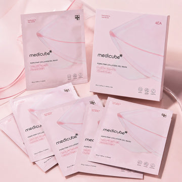 Medicube PDRN Pink Collagen Gel Mask (Pack of 4 – 28g each)