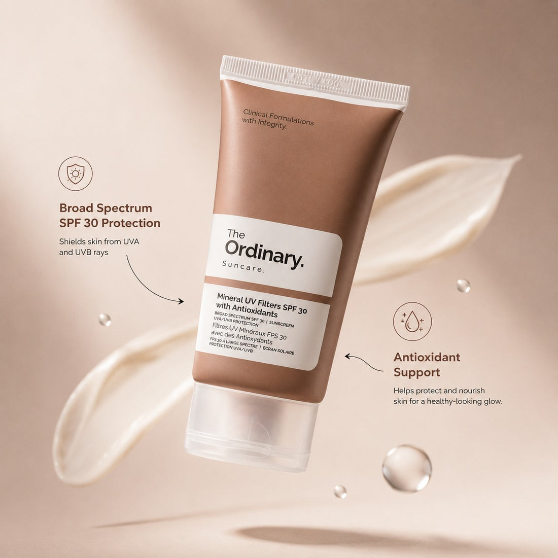 THE ORDINARY MINERAL UV FILTERS SPF 30 WITH ANTIOXIDANTS 50 ML